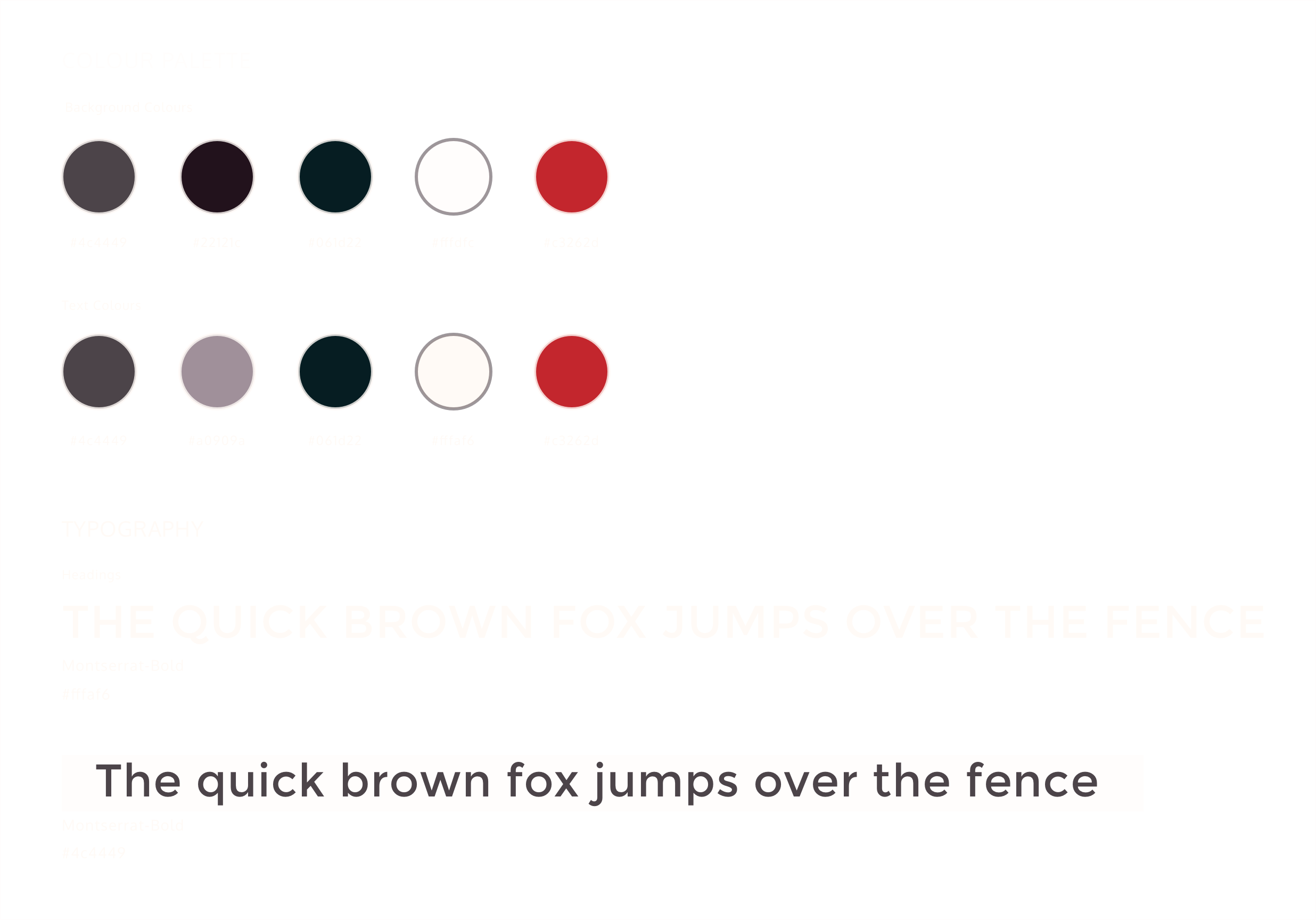 style guide snippet