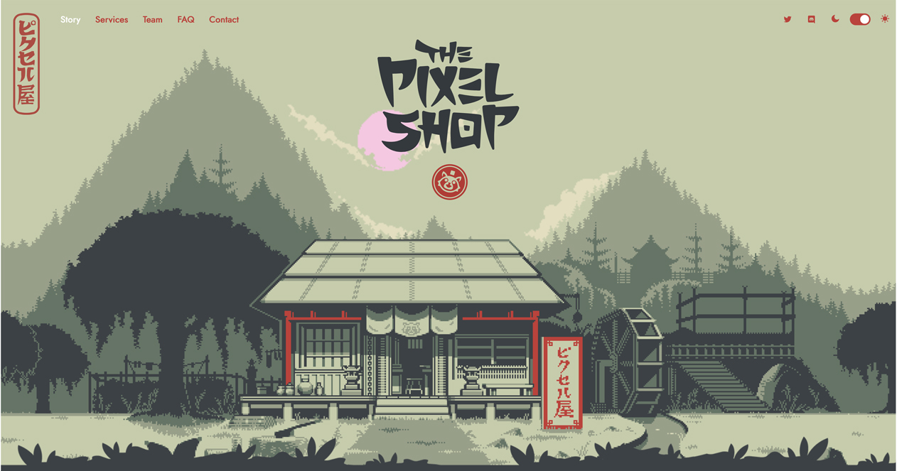 highly pixelated design image
