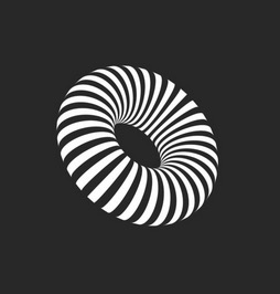 Image of a stripey donut