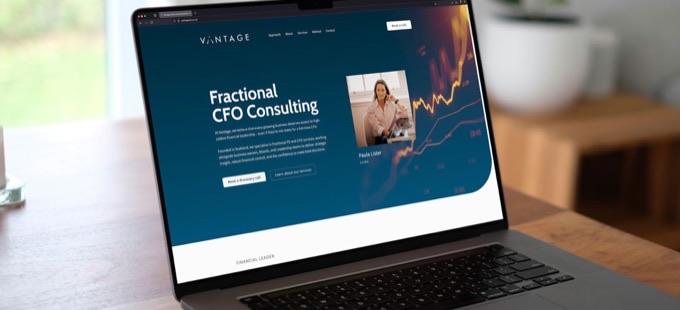 Vantage CFO finance consultancy website