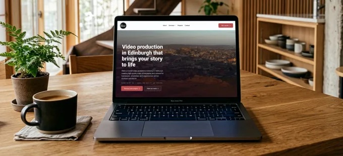 Video Production Edinburgh website design